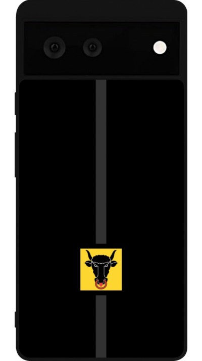 Coque Google Pixel 6 - Silicone rigide noir Canton UR noir