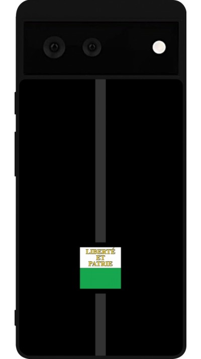 Coque Google Pixel 6 - Silicone rigide noir Canton VD noir