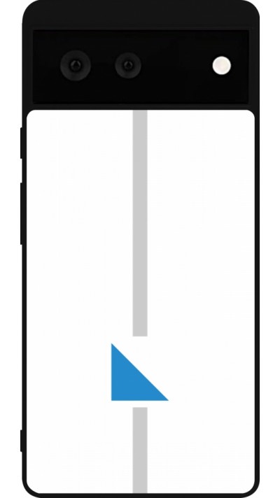 Coque Google Pixel 6 - Silicone rigide noir Canton ZH blanc