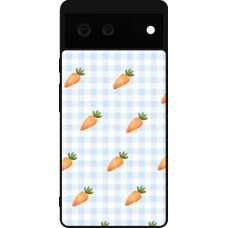 Google Pixel 6 Case Hülle - Silikon schwarz Easter 2026 Pattern carrots