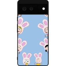 Google Pixel 6 Case Hülle - Silikon schwarz Easter 2026 Snoopy