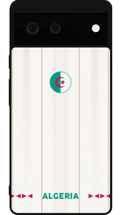 Google Pixel 6 Case Hülle - Silikon schwarz Algerien 2026 personalisierbares Fussballtrikot