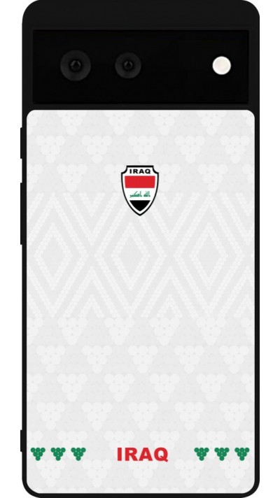 Google Pixel 6 Case Hülle - Silikon schwarz Irak 2026 personalisierbares Fussballtrikot