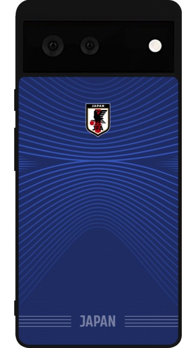 Google Pixel 6 Case Hülle - Silikon schwarz Japan 2022 personalisierbares Fussballtrikot