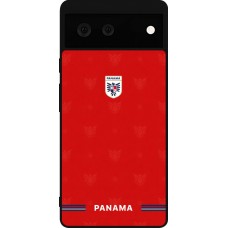 Google Pixel 6 Case Hülle - Silikon schwarz Panama 2026 personalisierbares Fussballtrikot