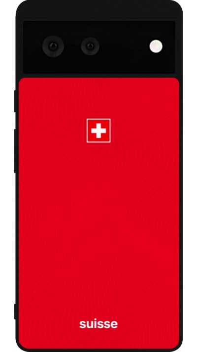 Google Pixel 6 Case Hülle - Silikon schwarz Schweiz 2026 personalisierbares Fussballtrikot