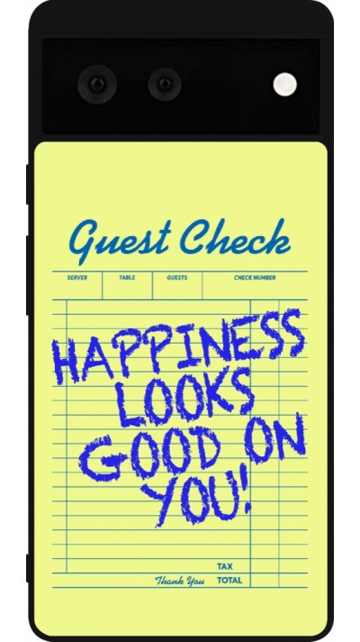 Google Pixel 6 Case Hülle - Silikon schwarz Guest check 2026