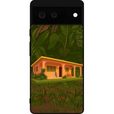 Coque Google Pixel 6 - Silicone rigide noir Benitos house DTMF