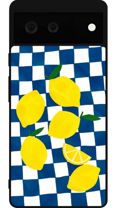 Google Pixel 6 Case Hülle - Silikon schwarz Illustration lemons 2026
