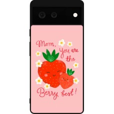 Google Pixel 6 Case Hülle - Silikon schwarz Mom 2026 Berry best
