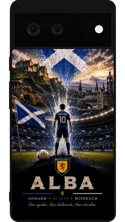 Google Pixel 6 Case Hülle - Silikon schwarz Fussball Schottland splash 2026