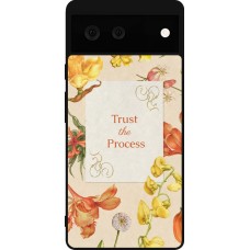 Google Pixel 6 Case Hülle - Silikon schwarz Trust the process 2026