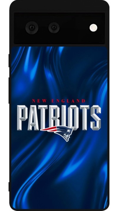 Google Pixel 6 Case Hülle - Silikon schwarz Super Bowl 26 Patriots 2