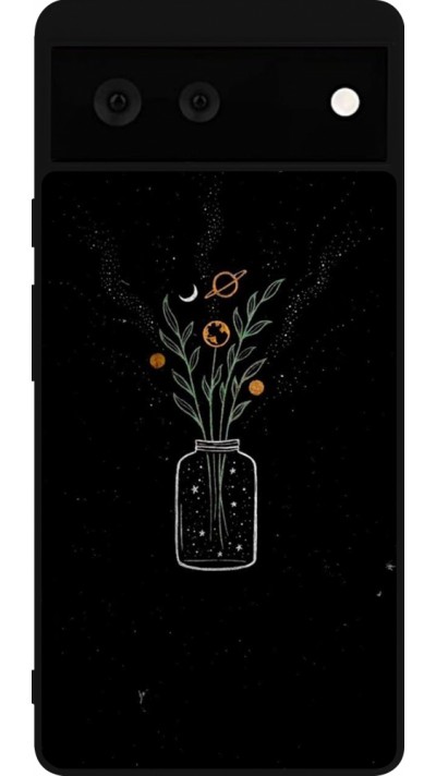 Google Pixel 6 Case Hülle - Silikon schwarz Vase black