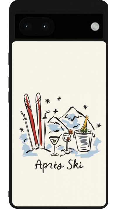 Coque Google Pixel 6a - Silicone rigide noir After the sky 2026