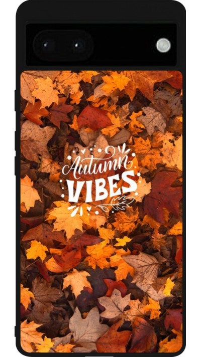 Google Pixel 6a Case Hülle - Silikon schwarz Autumn 25 Autumn vibes