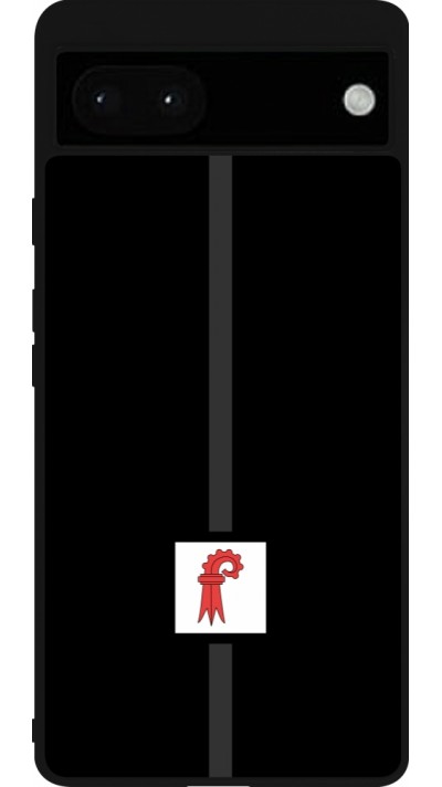 Google Pixel 6a Case Hülle - Silikon schwarz Kanton BL schwarz