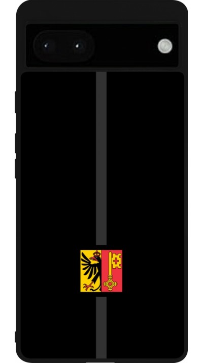 Google Pixel 6a Case Hülle - Silikon schwarz Kanton GE schwarz