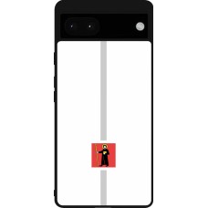 Google Pixel 6a Case Hülle - Silikon schwarz Kanton GL weiss