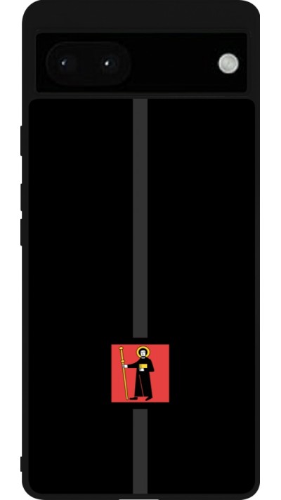 Google Pixel 6a Case Hülle - Silikon schwarz Kanton GL schwarz