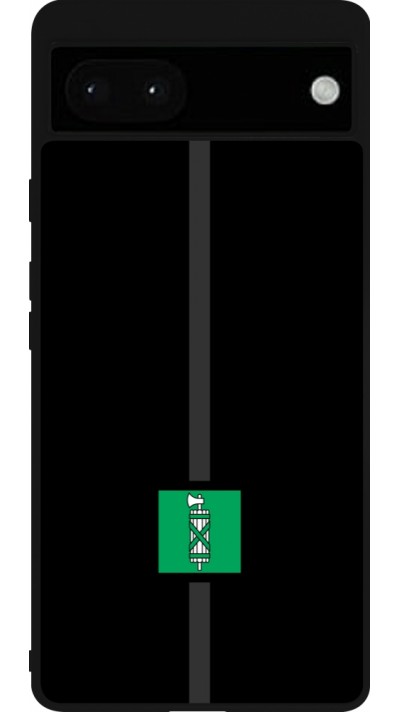 Google Pixel 6a Case Hülle - Silikon schwarz Kanton SG schwarz