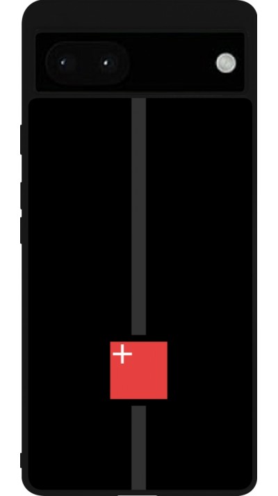Google Pixel 6a Case Hülle - Silikon schwarz Kanton SZ schwarz