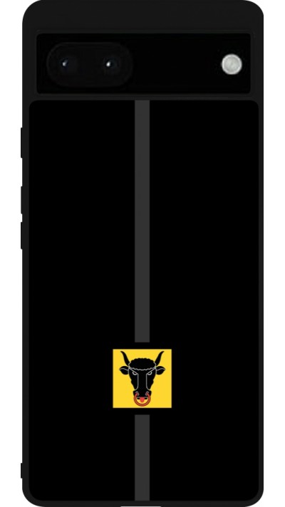 Google Pixel 6a Case Hülle - Silikon schwarz Kanton UR schwarz