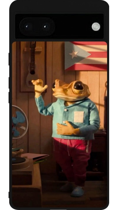Google Pixel 6a Case Hülle - Silikon schwarz Dancing frog DTMF