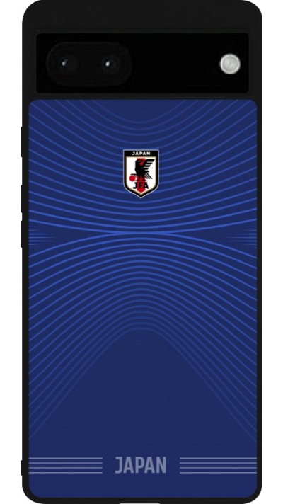 Google Pixel 6a Case Hülle - Silikon schwarz Japan 2022 personalisierbares Fussballtrikot