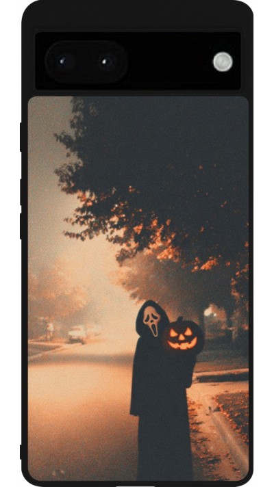 Google Pixel 6a Case Hülle - Silikon schwarz Halloween 2025 Scream