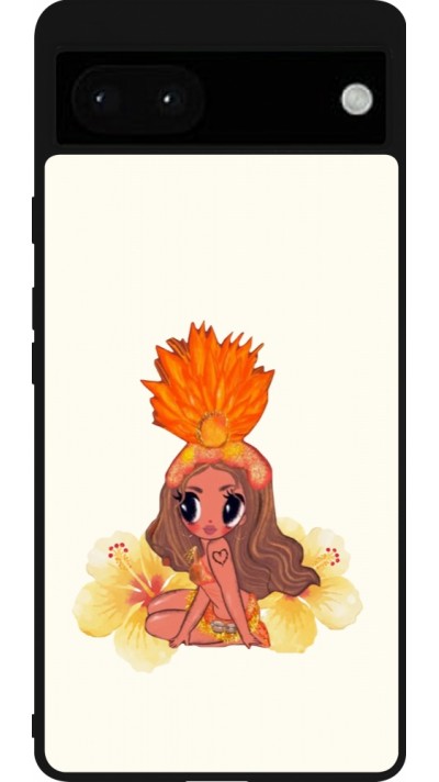 Google Pixel 6a Case Hülle - Silikon schwarz Karol G Tropicoqueta