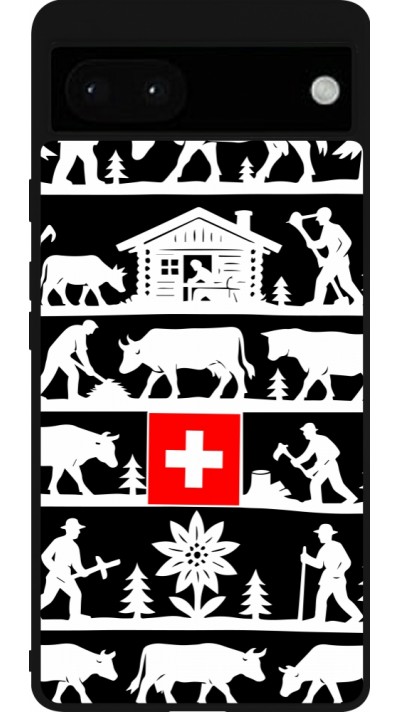 Google Pixel 6a Case Hülle - Silikon schwarz Poya Schweiz 1 schwarz