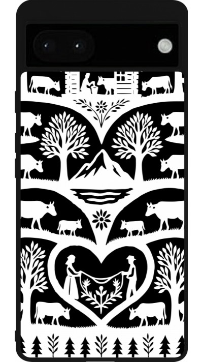 Google Pixel 6a Case Hülle - Silikon schwarz Poya Schweiz 2 schwarz