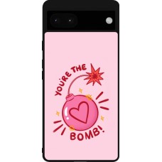 Google Pixel 6a Case Hülle - Silikon schwarz Saint Valentines Day 26 You are the bomb
