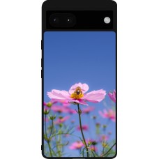 Google Pixel 6a Case Hülle - Silikon schwarz Bee on a flower Spring 2026