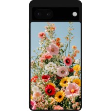 Google Pixel 6a Case Hülle - Silikon schwarz Spring flowers Spring 2026