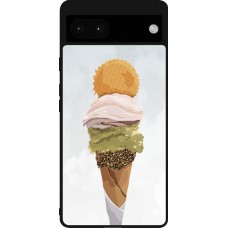 Coque Google Pixel 6a - Silicone rigide noir Summer 2025 Cornet