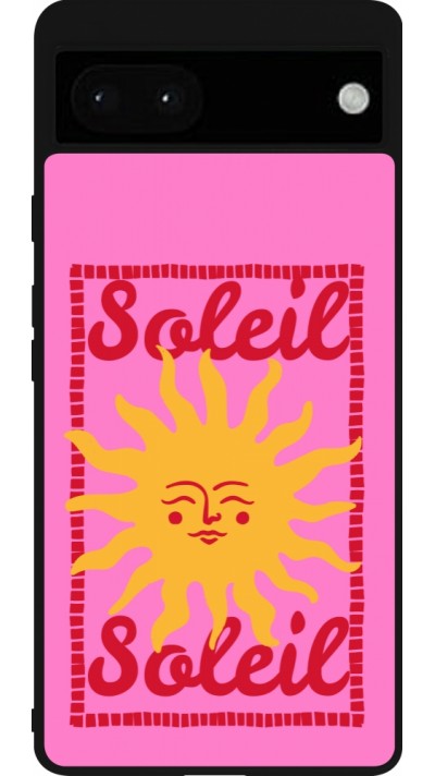 Coque Google Pixel 6a - Silicone rigide noir Sun sun 2026