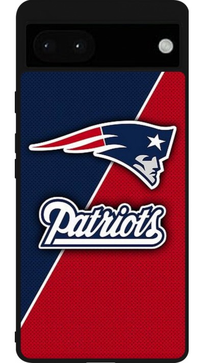Google Pixel 6a Case Hülle - Silikon schwarz Super Bowl 26 Patriots 1