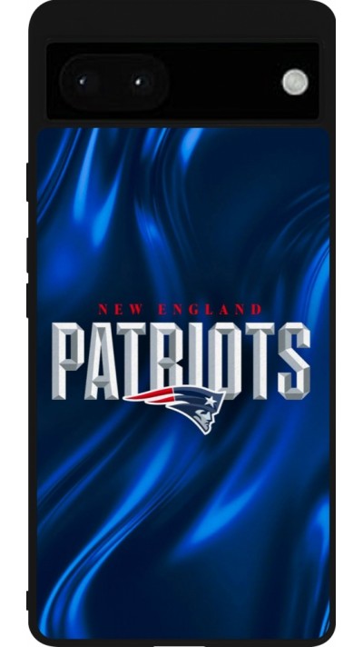 Google Pixel 6a Case Hülle - Silikon schwarz Super Bowl 26 Patriots 2