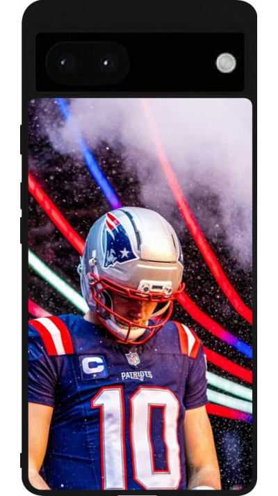 Google Pixel 6a Case Hülle - Silikon schwarz Super Bowl 26 Patriots 3