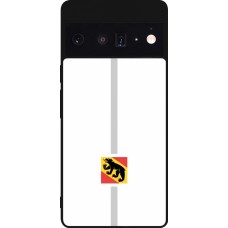 Google Pixel 6 Pro Case Hülle - Silikon schwarz Kanton BE weiss