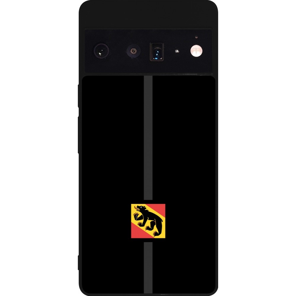 Google Pixel 6 Pro Case Hülle - Silikon schwarz Kanton BE schwarz