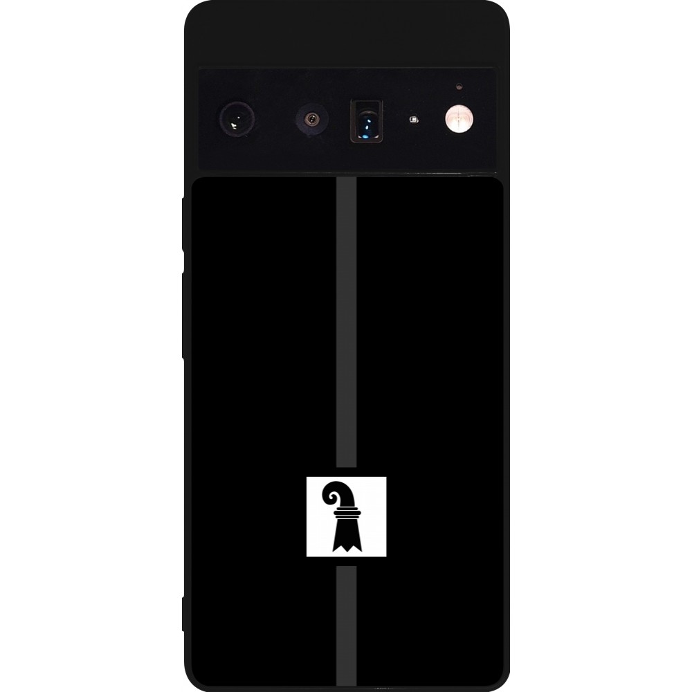 Google Pixel 6 Pro Case Hülle - Silikon schwarz Kanton BS schwarz