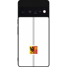 Google Pixel 6 Pro Case Hülle - Silikon schwarz Kanton GE weiss