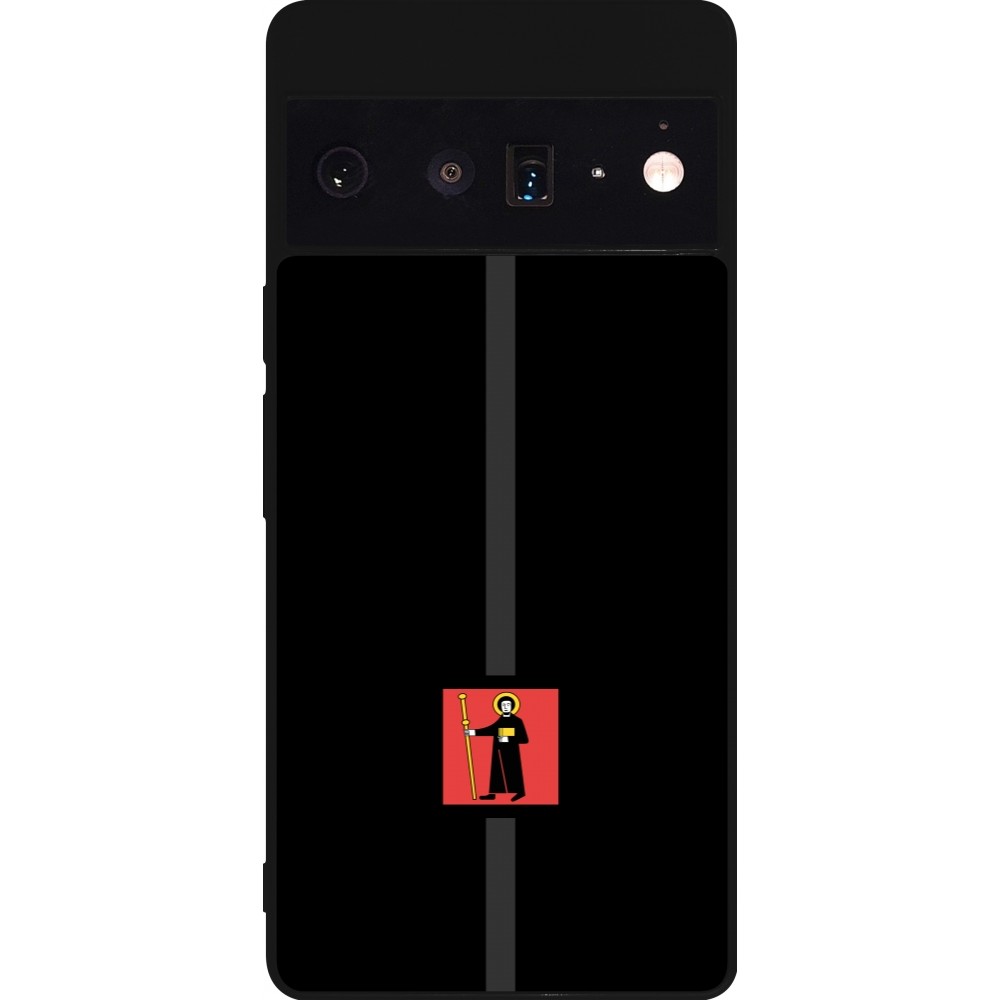 Google Pixel 6 Pro Case Hülle - Silikon schwarz Kanton GL schwarz