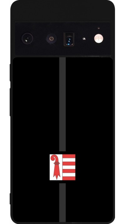 Google Pixel 6 Pro Case Hülle - Silikon schwarz Kanton JU schwarz