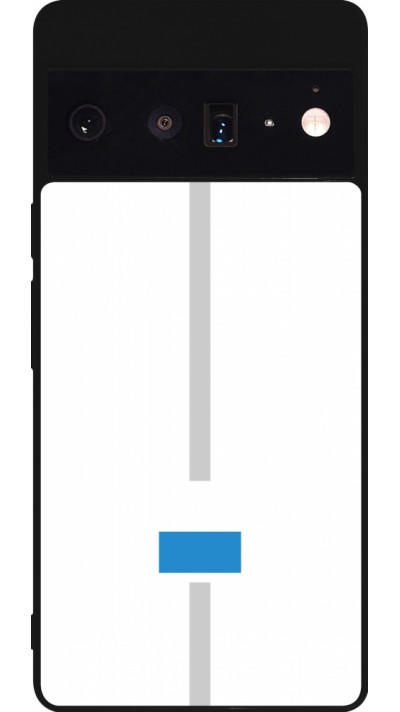 Google Pixel 6 Pro Case Hülle - Silikon schwarz Kanton LU weiss