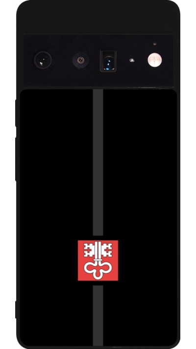 Google Pixel 6 Pro Case Hülle - Silikon schwarz Kanton NW schwarz