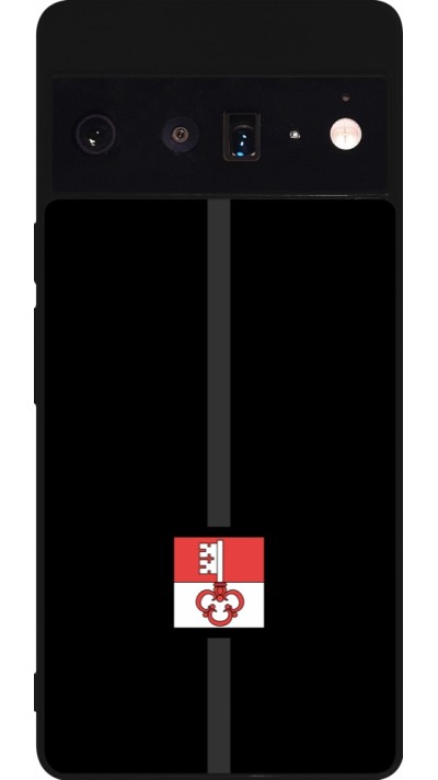Google Pixel 6 Pro Case Hülle - Silikon schwarz Kanton OW schwarz